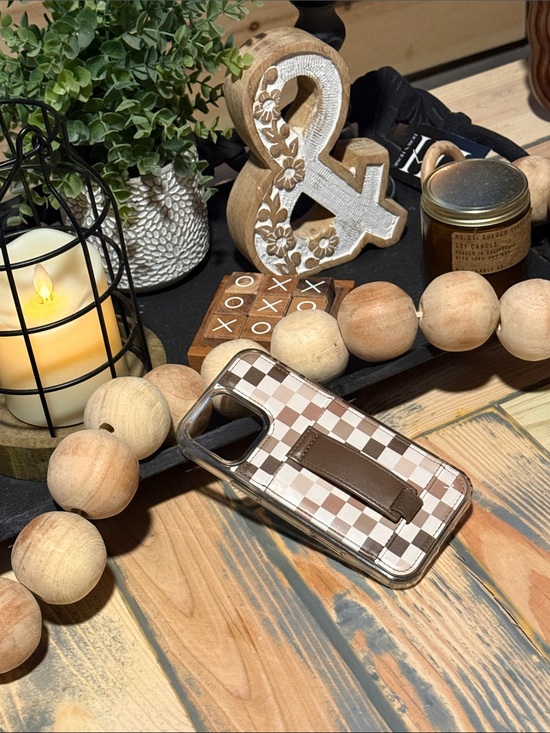 Walli Cases Accessories - 🤎Chocolate Checks•Walli.Case•iphone.16.pro.max•case🤎
